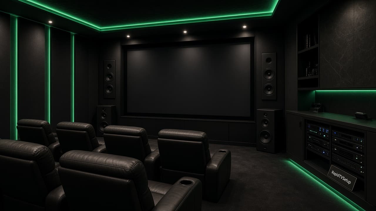 Premium home theater installed by RapidTVSetup